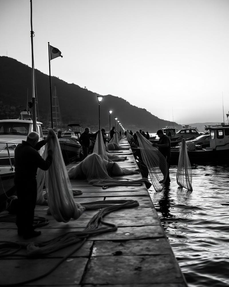 Reti all'alba